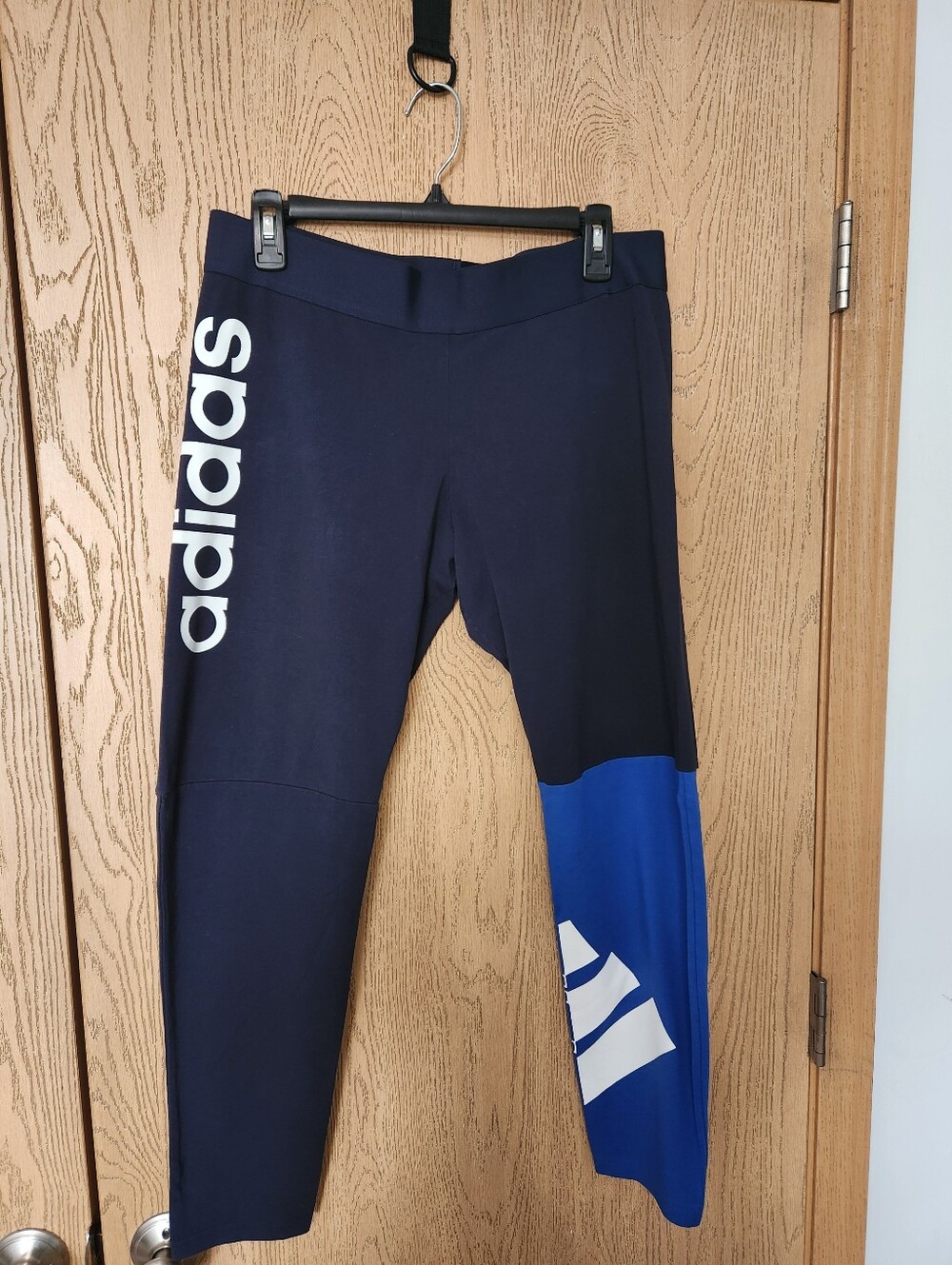 adidas Navy and Royal Blue Women's Athletic Leggings